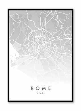 Rome Map, Posterpop culture themed posters