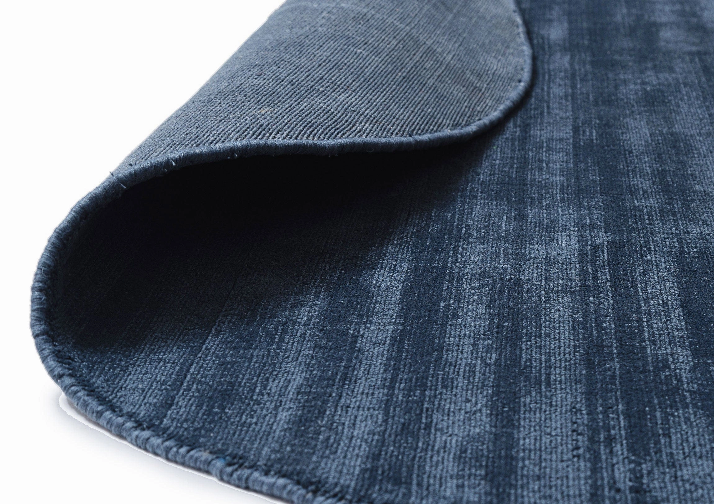 Rooney Navy Handwoven PET Round Rug