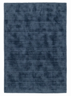 Rooney Navy Handwoven PET Rugmodern color block patchwork rug