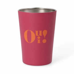 Roost Tumbler Medium Pink X Orangeglass cups ,personalized mugs 