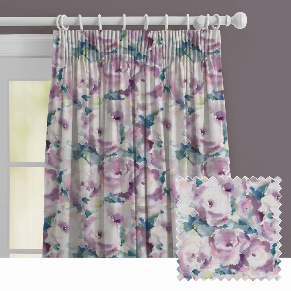 Rosa Printed Made to Measure Curtains Orchidhome decor ,wall decor 
