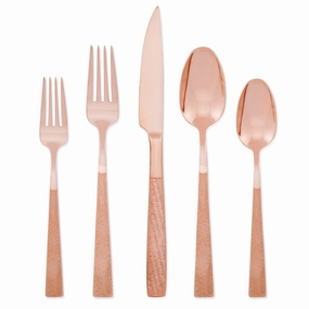 Rose In Full Rose Gold 20 Piece Flatware Setvalentine's day decorations ,valentine's centerpiece 