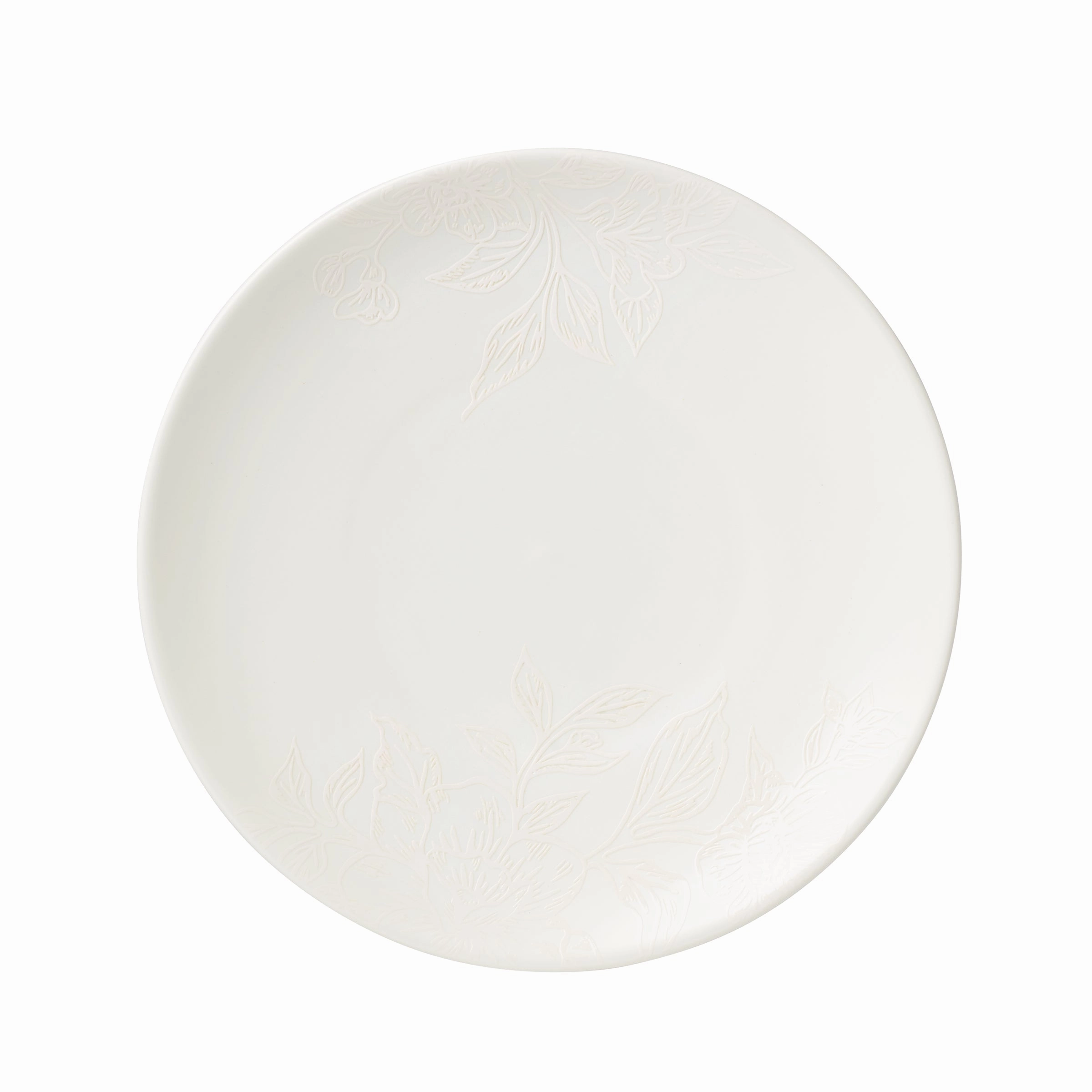 Roseto White 12-Piece Dinnerware Set