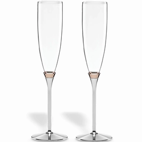 Rosy Glow 2-Piece Champagne Flute Setvalentine's day decorations ,valentine's centerpiece 