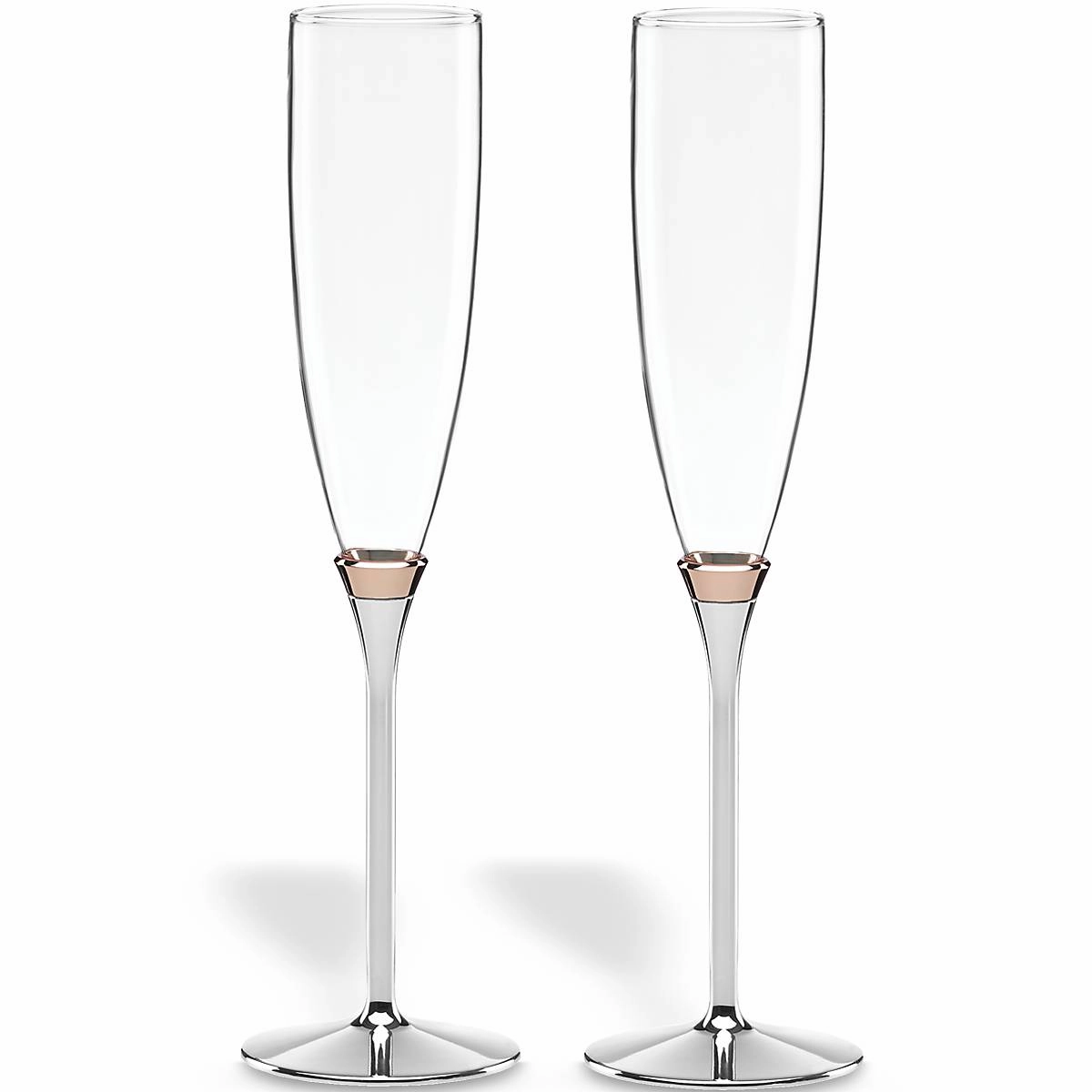 Rosy Glow 2-Piece Champagne Flute Setvalentine's day decorations ,valentine's centerpiece 