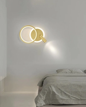 Round LED Spot Wall LIght - Goldmodern wall lamp,smart wall lamp