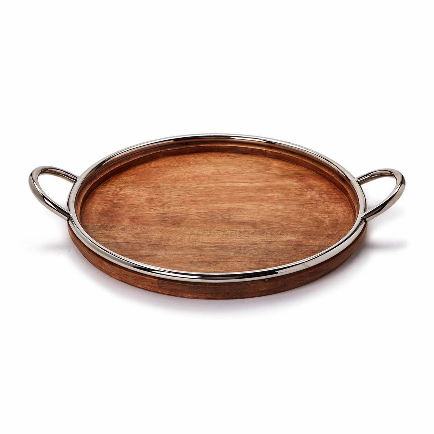 Round  Wooden Serving Traynordic style desktop ornaments