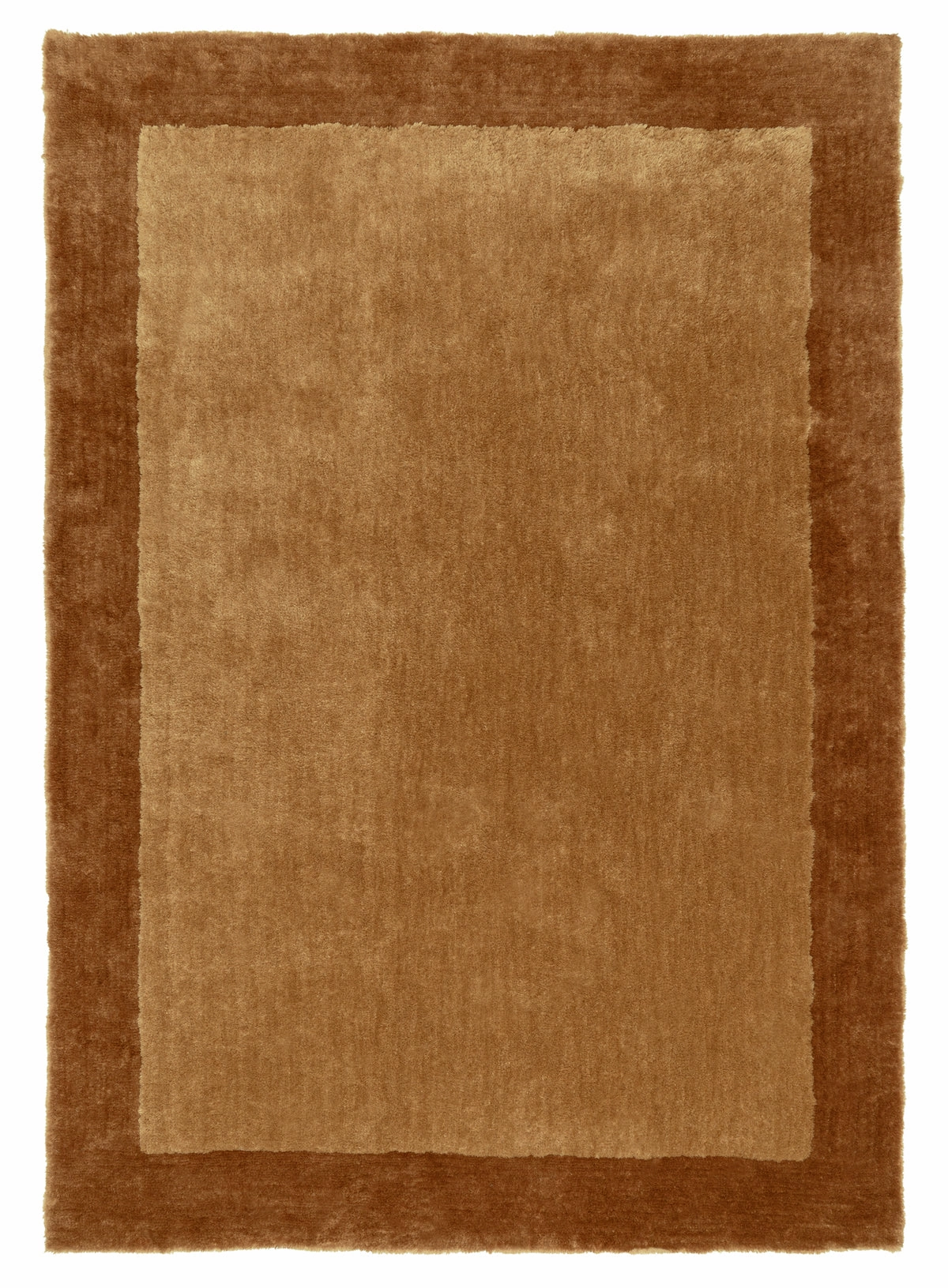 Rozanda Brown Bordered Shag Rugmodern color block patchwork rug