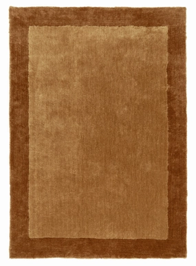 Rozanda Brown Bordered Shag Rugmodern color block patchwork rug