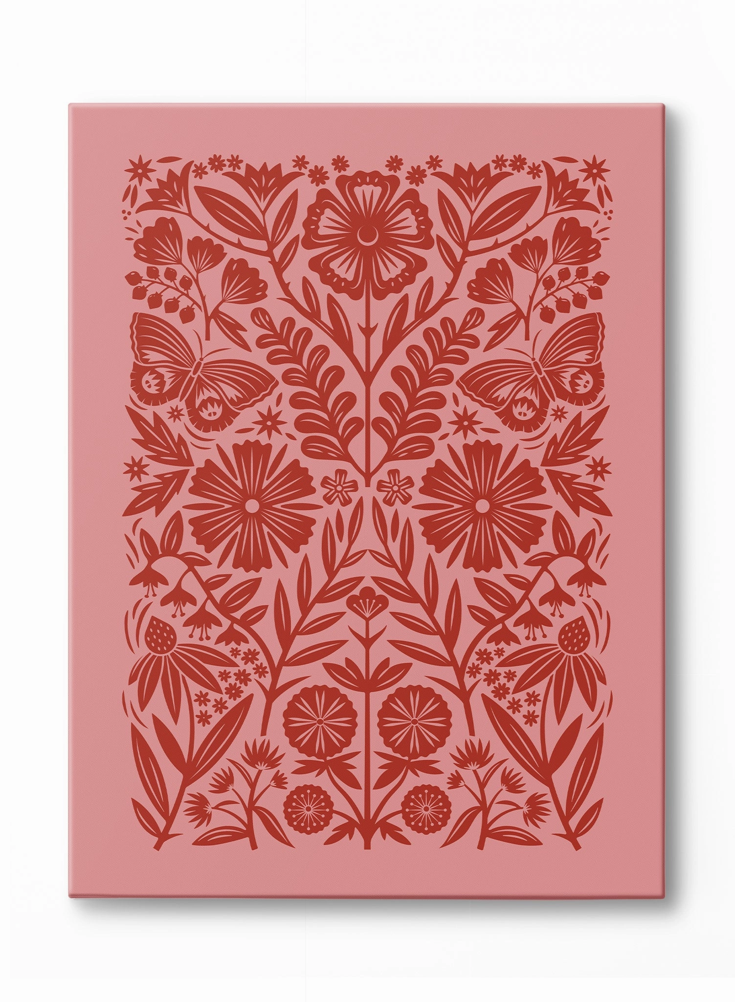 Ruby Blooms, Canvasindoor decorative canvas print