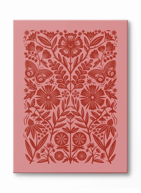 Ruby Blooms, Canvasindoor decorative canvas print