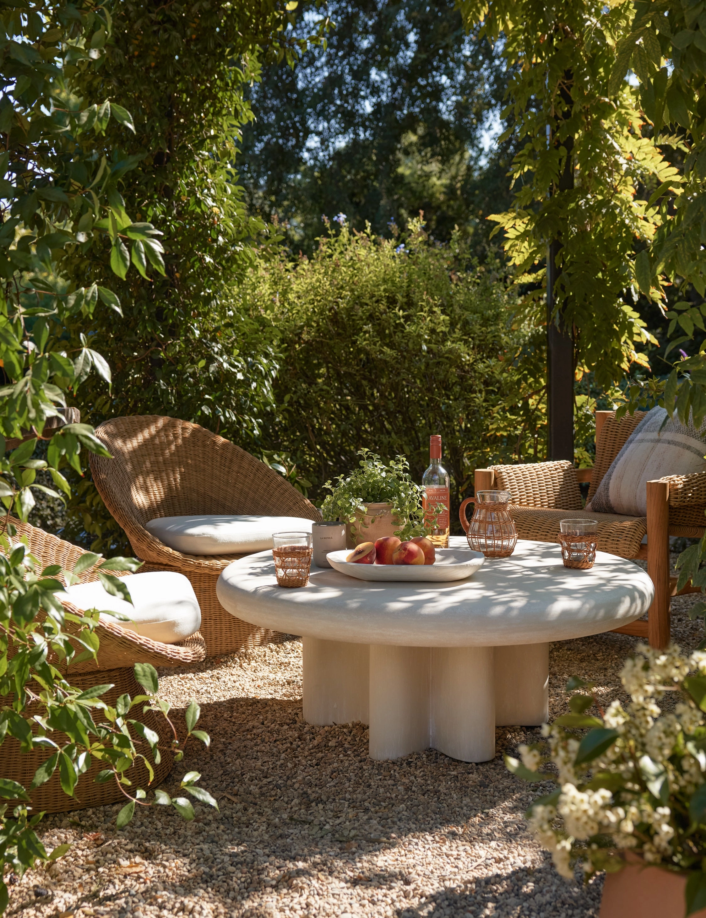 Ruiz Indoor / Outdoor Round Coffee Table