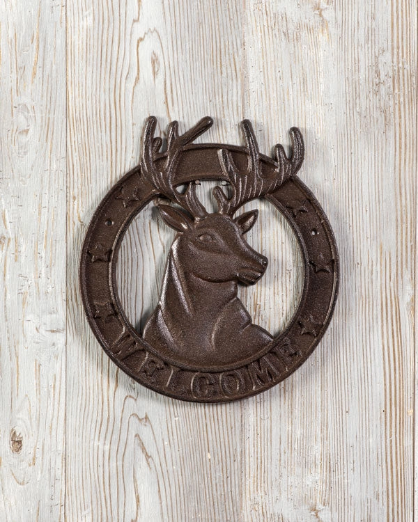 Rustic Cast Iron The Elk Welcome Signhome decor ,wall decor 