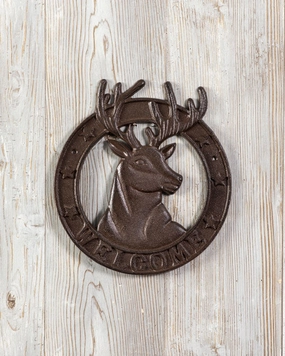 Rustic Cast Iron The Elk Welcome Signhome decor ,wall decor 