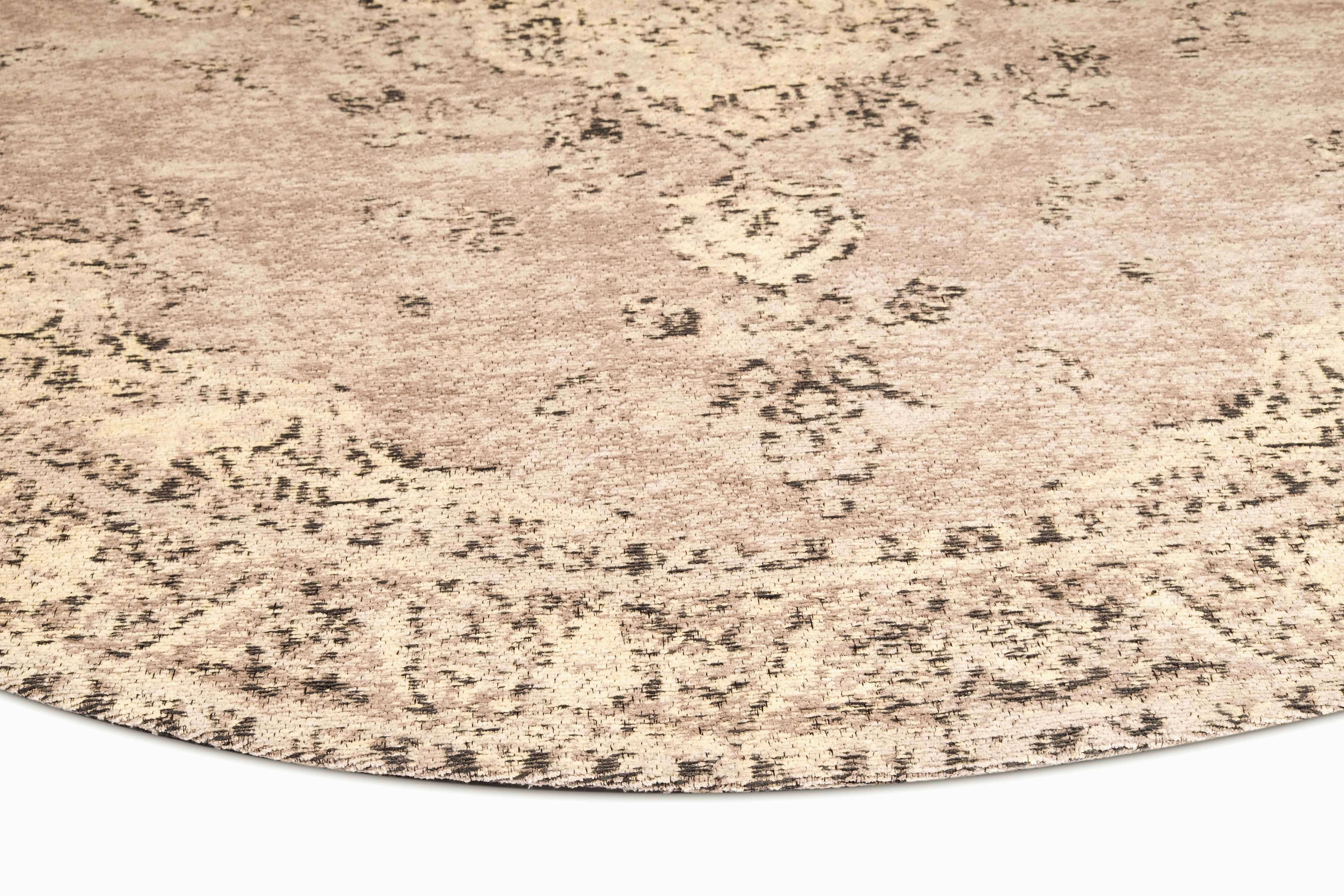 Sadie Coral Peach Turkish Style Distressed Round Rug *NO RETURNS UNLESS FAULTY