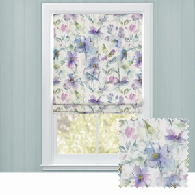 Samarinda Printed Cotton Made to Measure Roman Blinds Violethome decor ,wall decor 