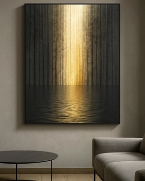 Sanctum of Light 3D Abstract Oil Paintingnordic style wall decor
