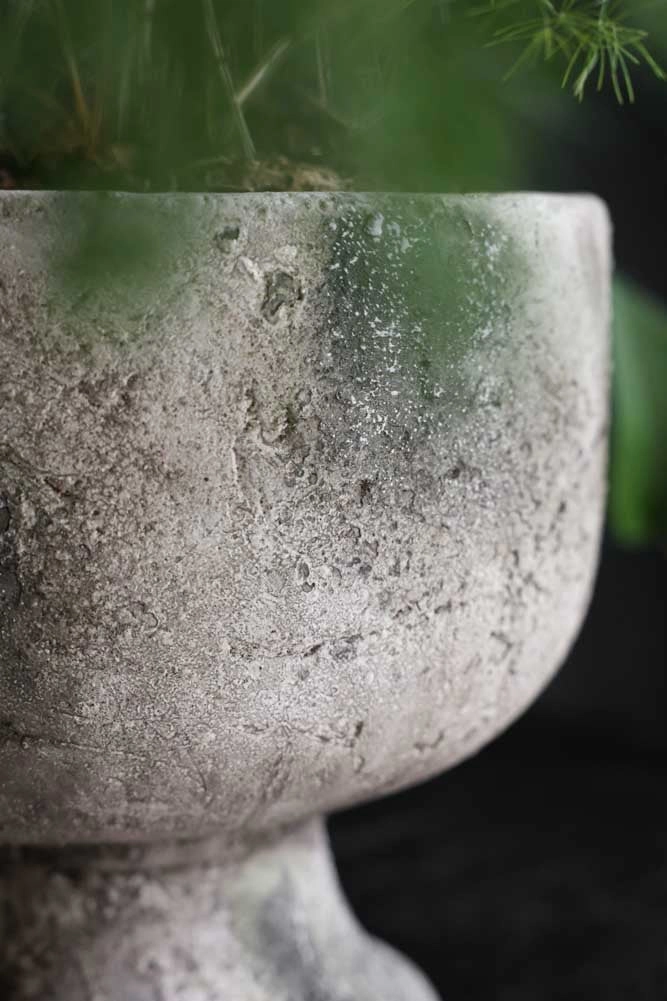 Sandstone Effect Footed Planter