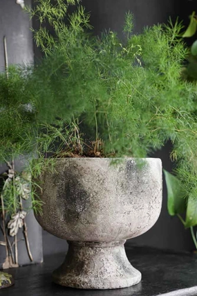 Sandstone Effect Footed Planterdecorative vase ,Modern Ceramic Vase for Home Decoration 