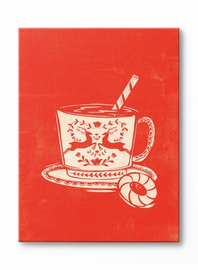 Santas Sweet Treat, Canvasindoor decorative canvas print