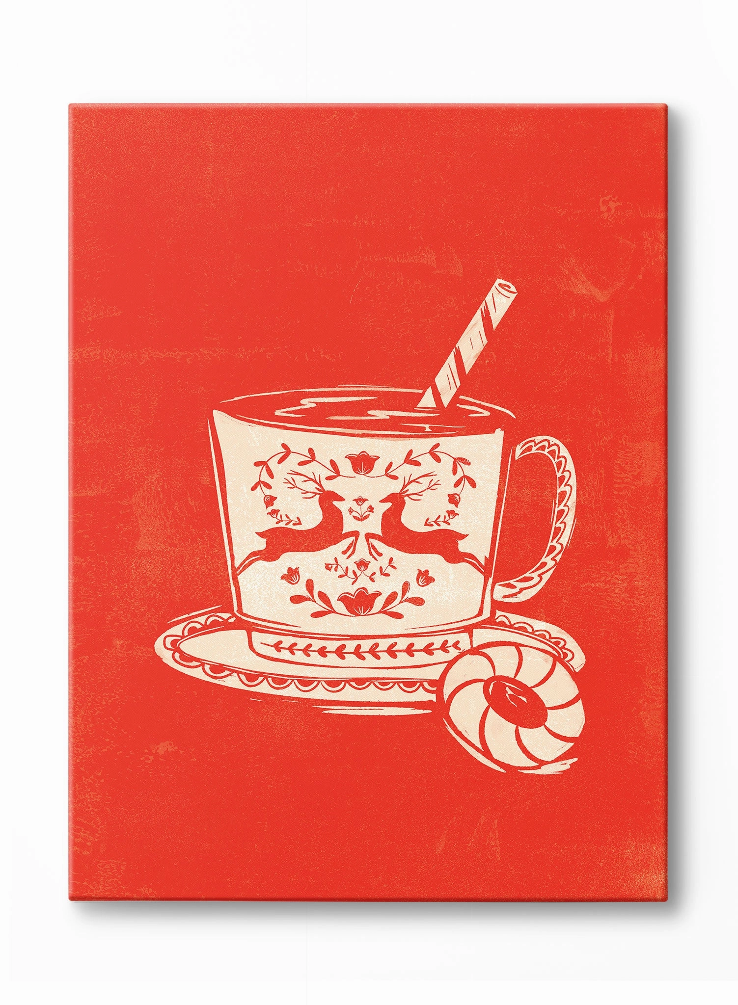 Santas Sweet Treat, Canvasindoor decorative canvas print