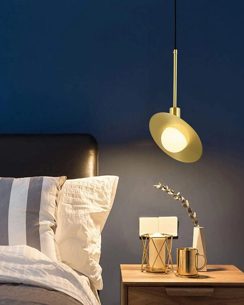 Saturn Shape Glass Pendant Light - Set Of 2