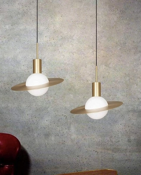 Saturn Shape Glass Pendant Light - Set Of 2modern wall lamp,smart wall lamp