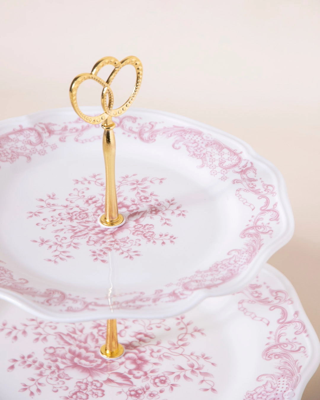 Scallop Edge 2-Tier Cake stand