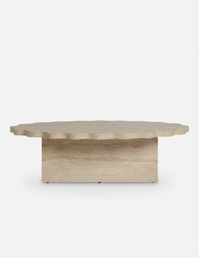 Scalloped Indoor / Outdoor Coffee Table by Sarah Sherman Samueloutdoor wrought iron plant stand