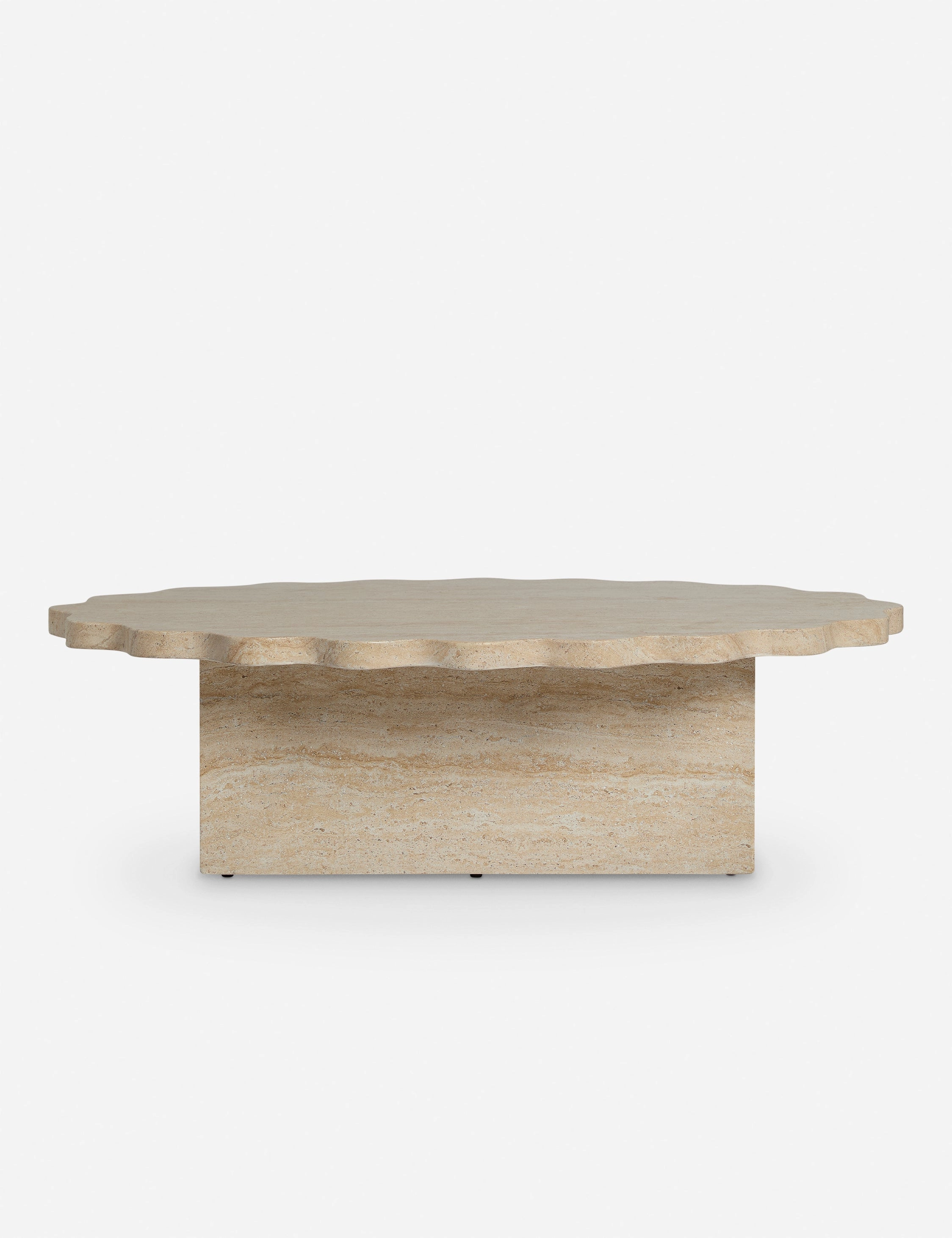 Scalloped Indoor / Outdoor Coffee Table by Sarah Sherman Samueloutdoor wrought iron plant stand