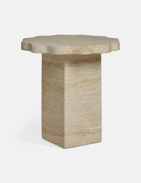 Scalloped Indoor / Outdoor Side Table by Sarah Sherman Samueloutdoor wrought iron plant stand