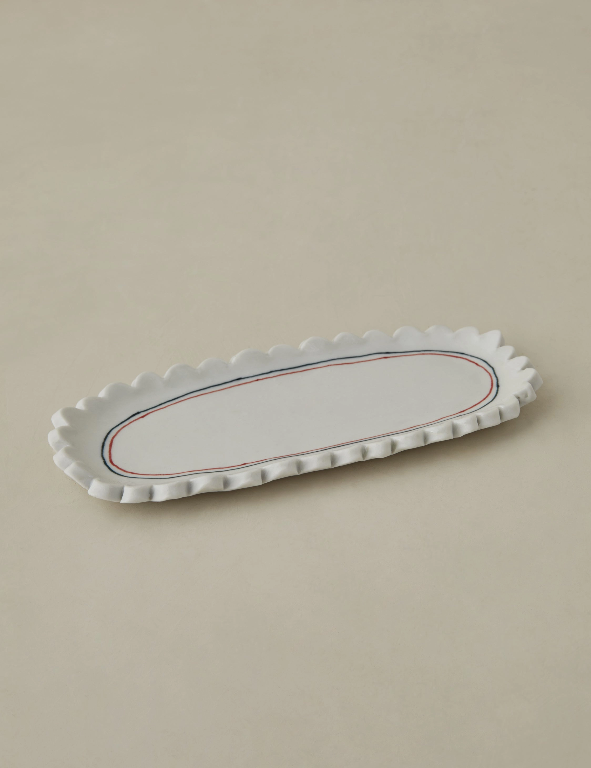 Scalloped Serving Dish by Stephanie Dawn Matthiashome decor ,wall decor 