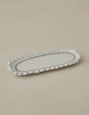 Scalloped Serving Dish by Stephanie Dawn Matthiashome decor ,wall decor 