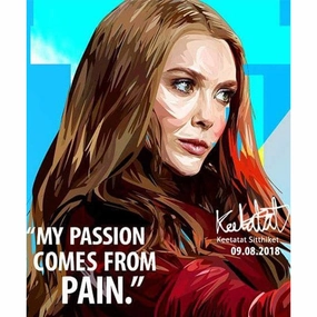 Scarlet Witch Marvel Pop Art Poster Wall Decoration Drawingmodern abstract painting decor