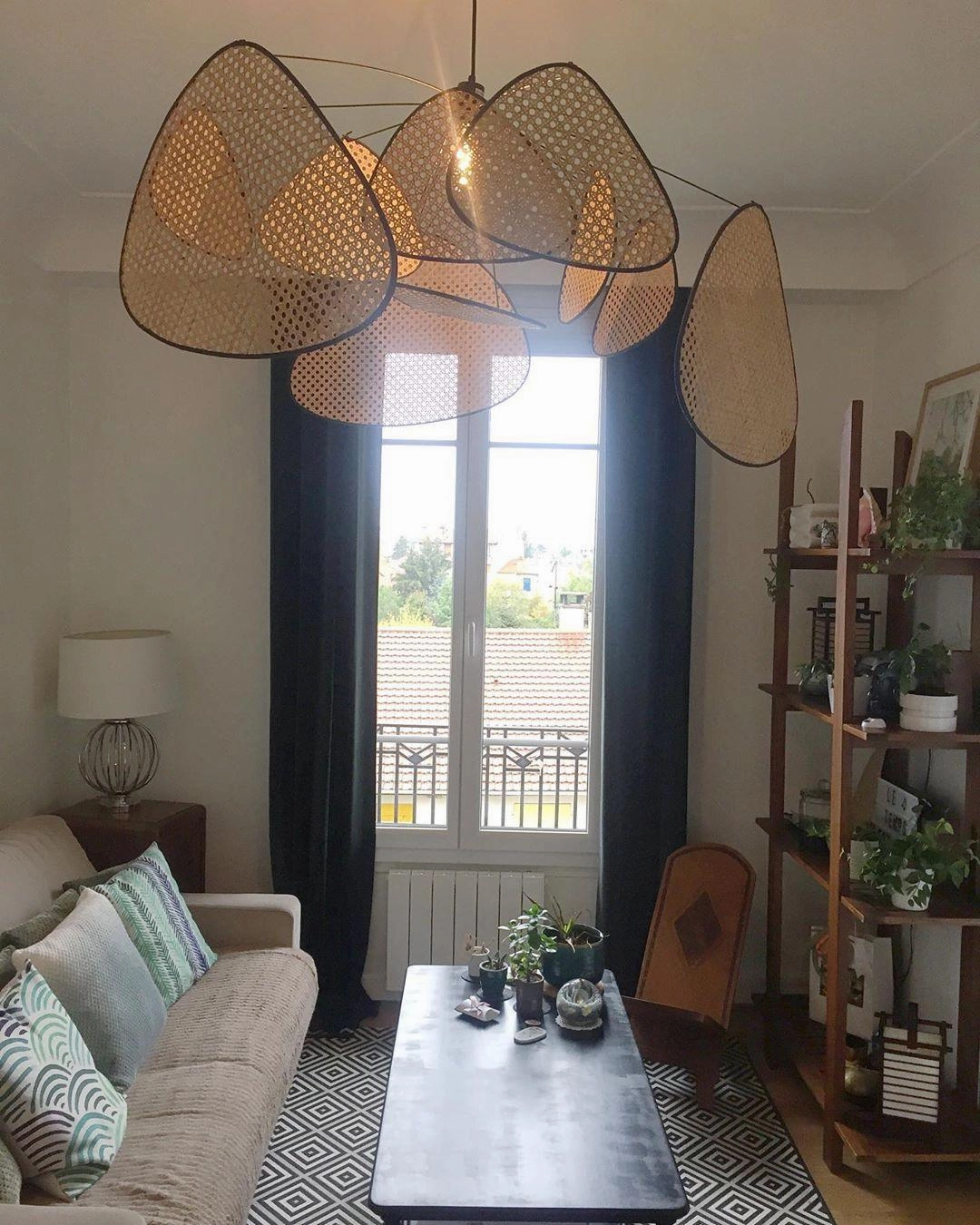 Screen Cannage Pendant Swag Light