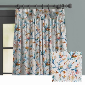 Seaweed Printed Made to Measure Curtains Cobalthome decor ,wall decor 