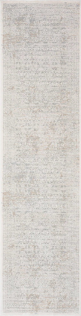 Seda Cream Ivory And Grey Traditional Floral Runner Rugmodern color block patchwork rug