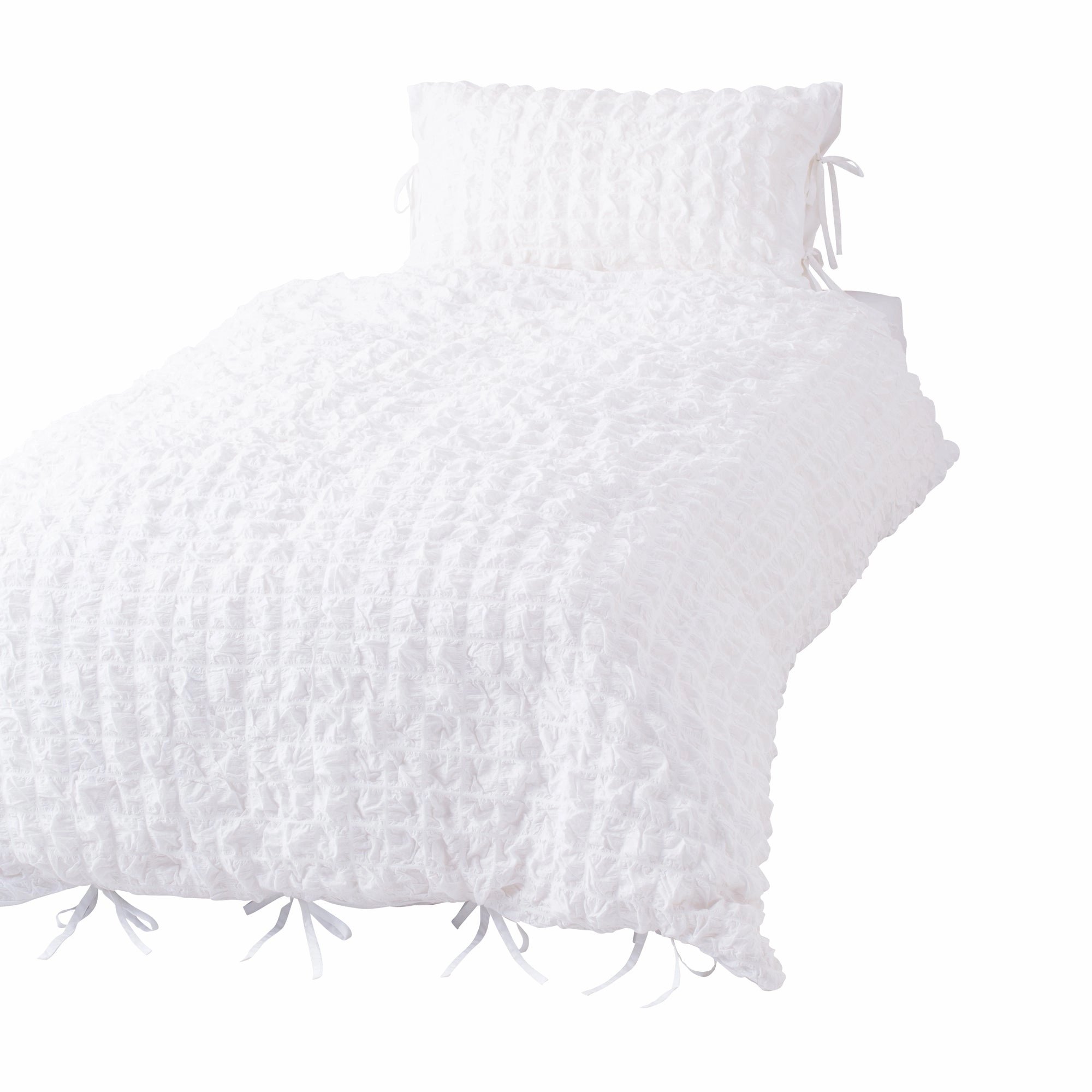 Seersucker Check Comforter Case Double Whitebedding sets ,throw blankets 