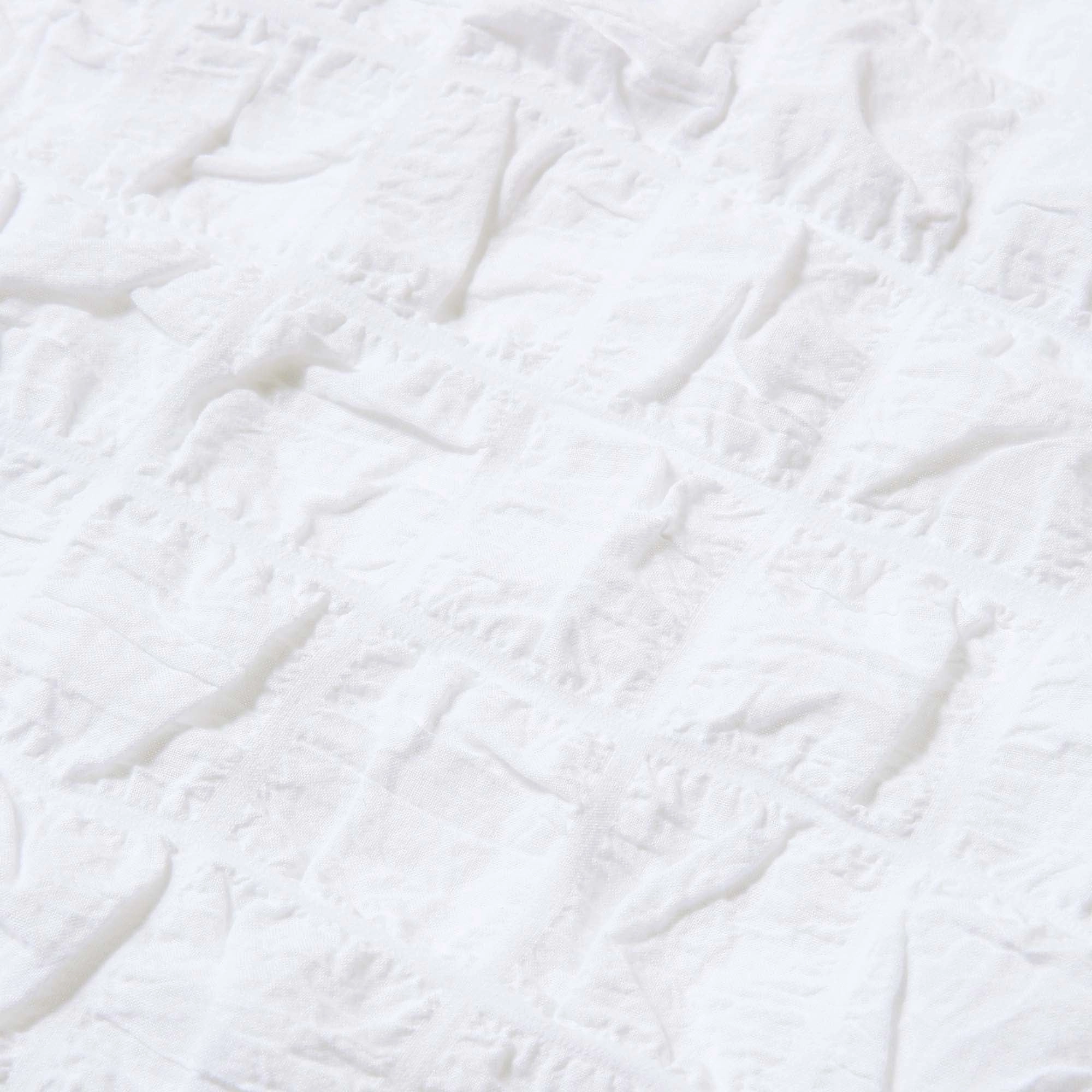 Seersucker Check Comforter Case Double White