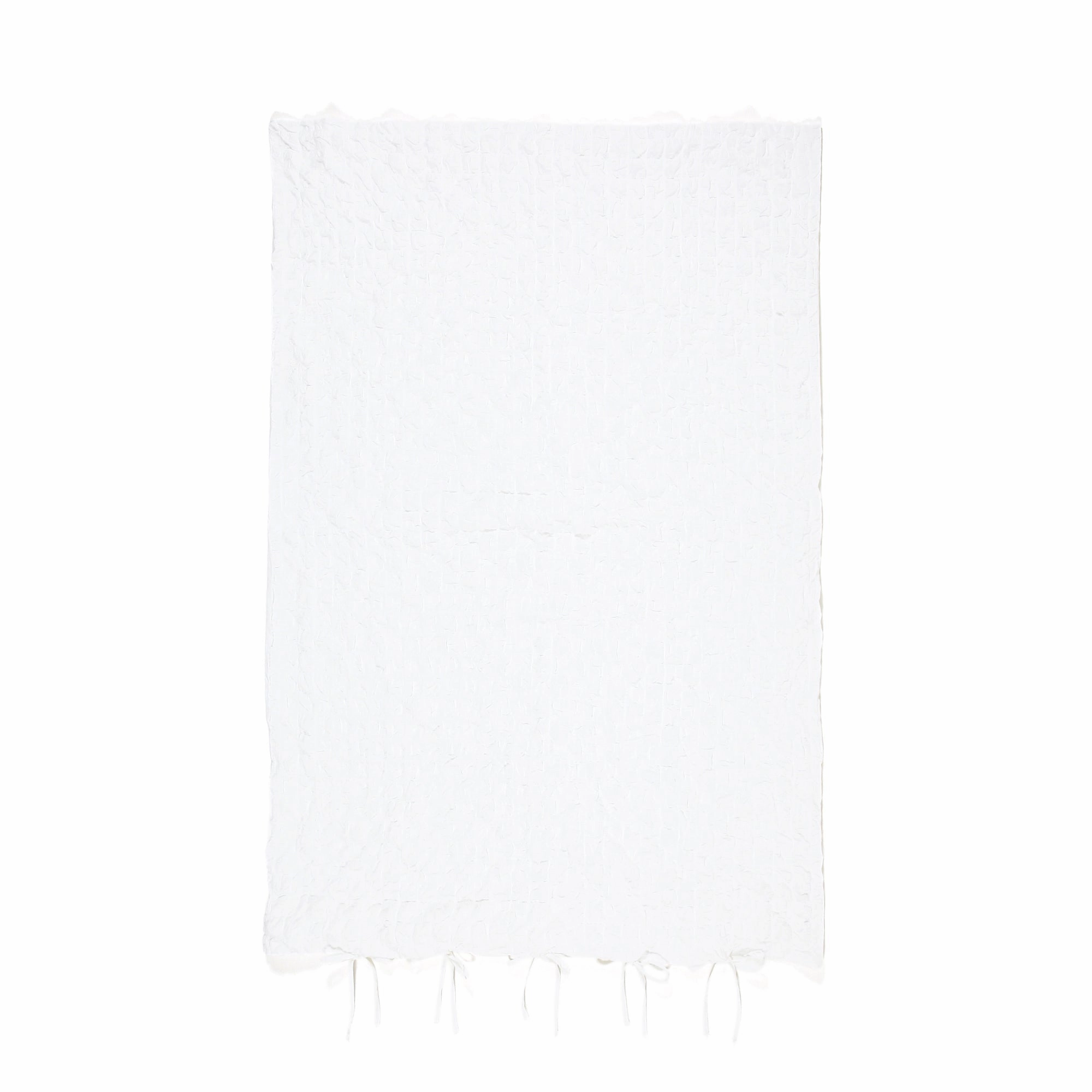 Seersucker Check Comforter Case Single White
