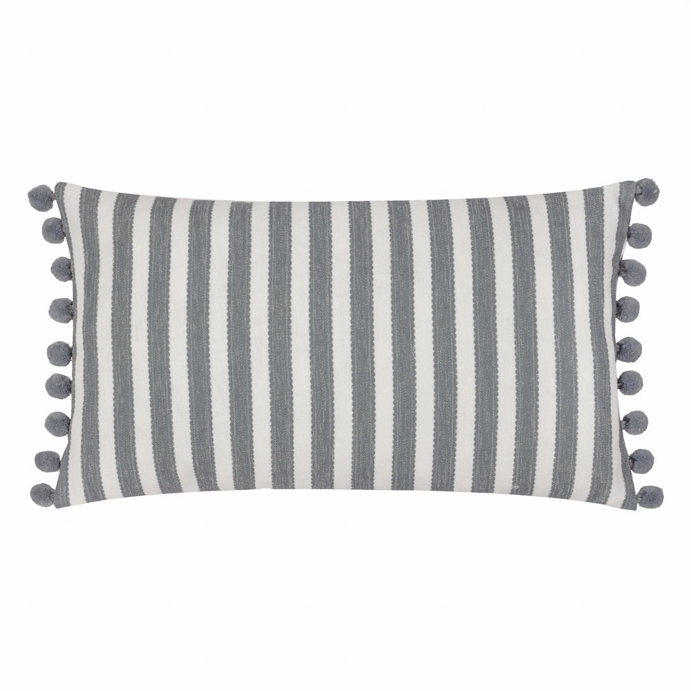 Sessile Leaf Printed Cushion Delph Blue