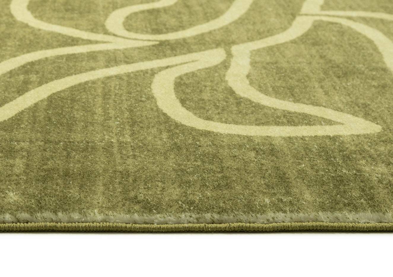 Shandi Green Hand Drawn Washable Rug