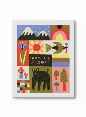 Share the Planet, Canvasindoor decorative canvas print