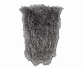Sheepskin Throw - Greybedding sets ,throw blankets 