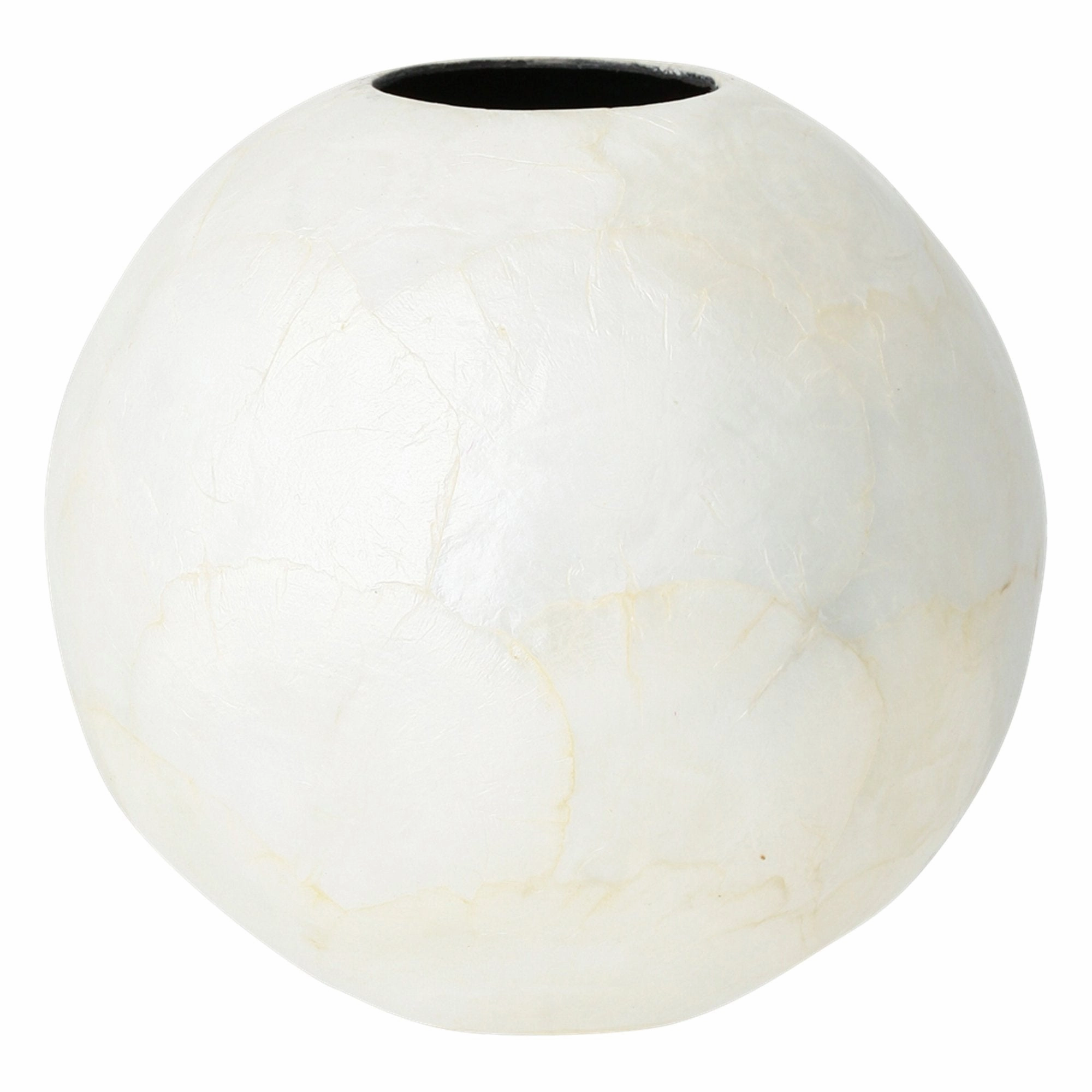 Shell Flower Vase Large White