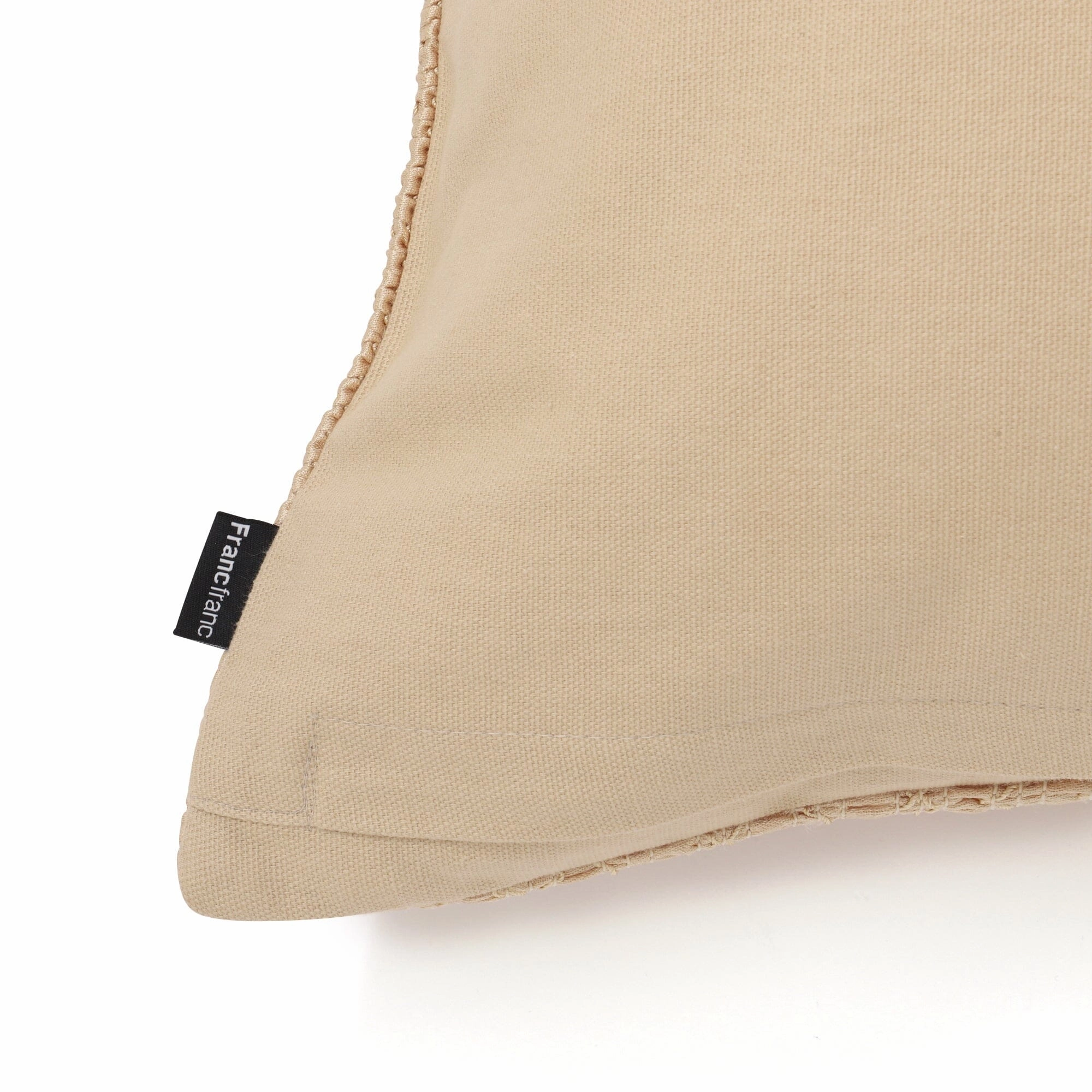 Shiny Gather Cushion Cover 450 X 450 Beige
