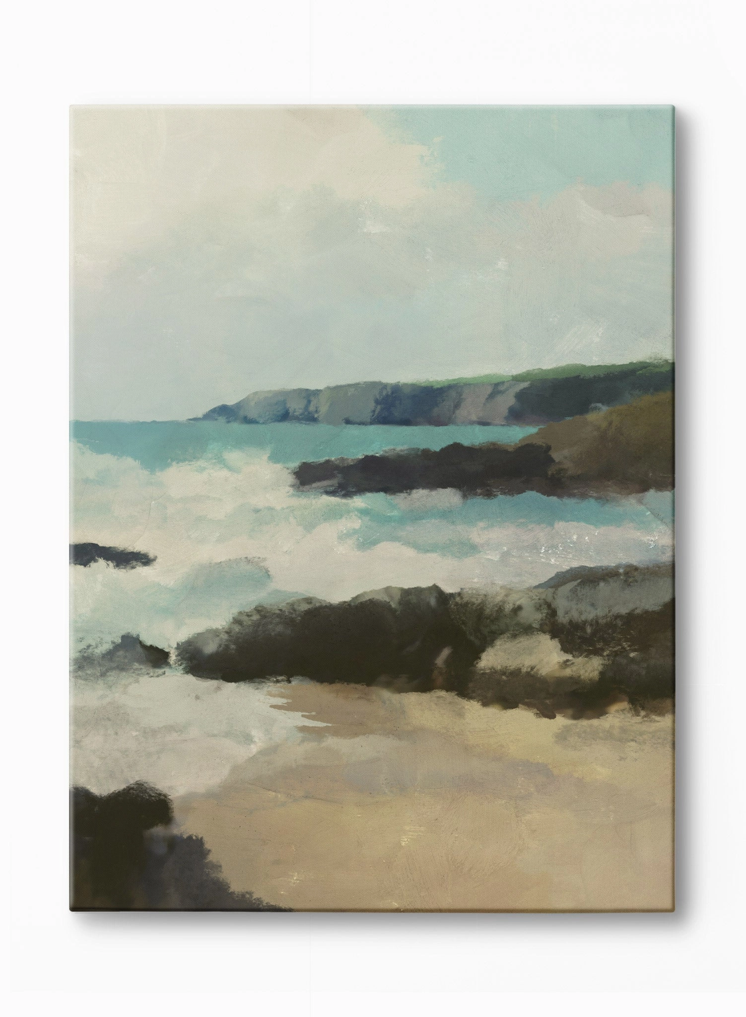 Shoreline Splendor, Canvasindoor decorative canvas print