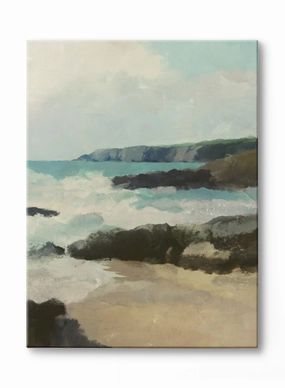 Shoreline Splendor, Canvasindoor decorative canvas print