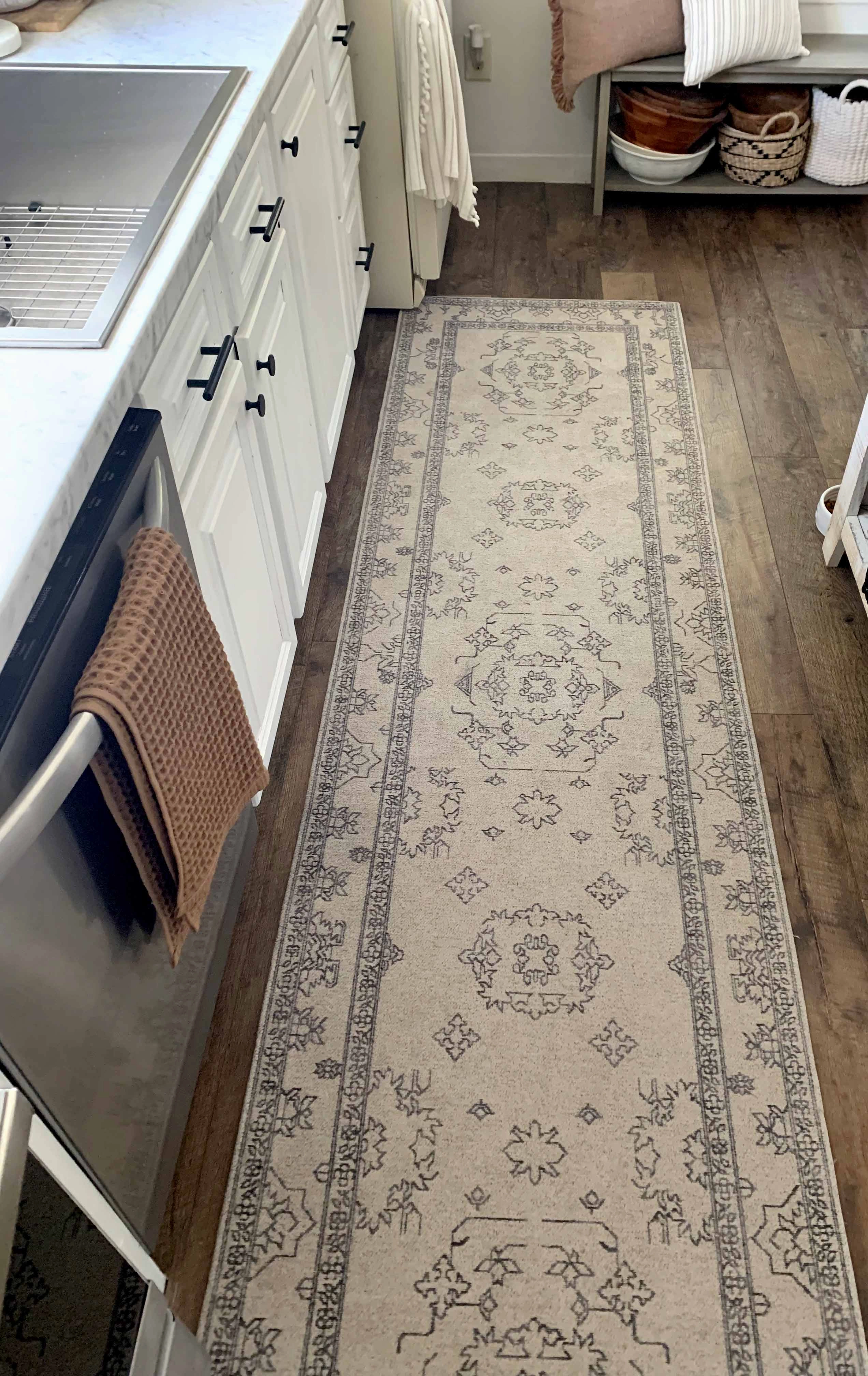 Sienna Beige and Black Scandi Pattern Runner Rug *NO RETURNS UNLESS FAULTY