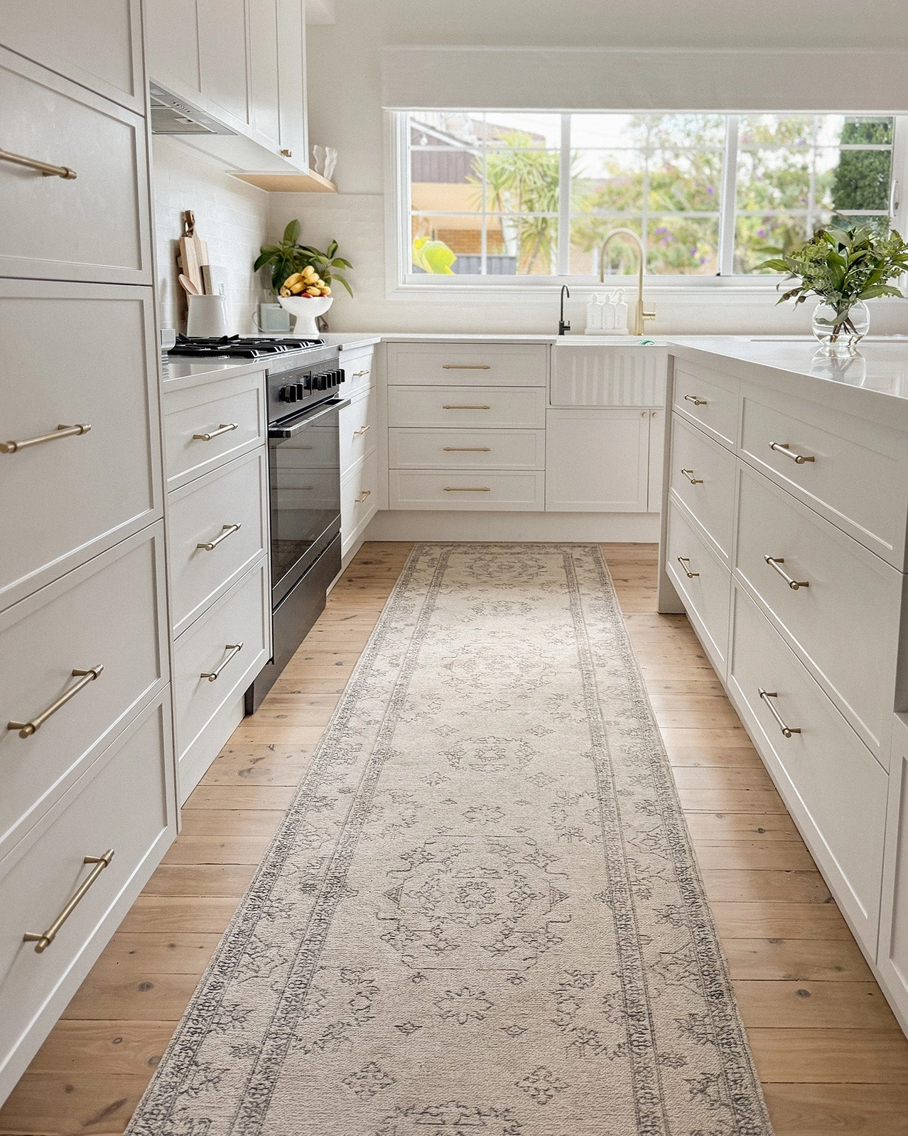 Sienna Beige and Black Scandi Pattern Runner Rug *NO RETURNS UNLESS FAULTY